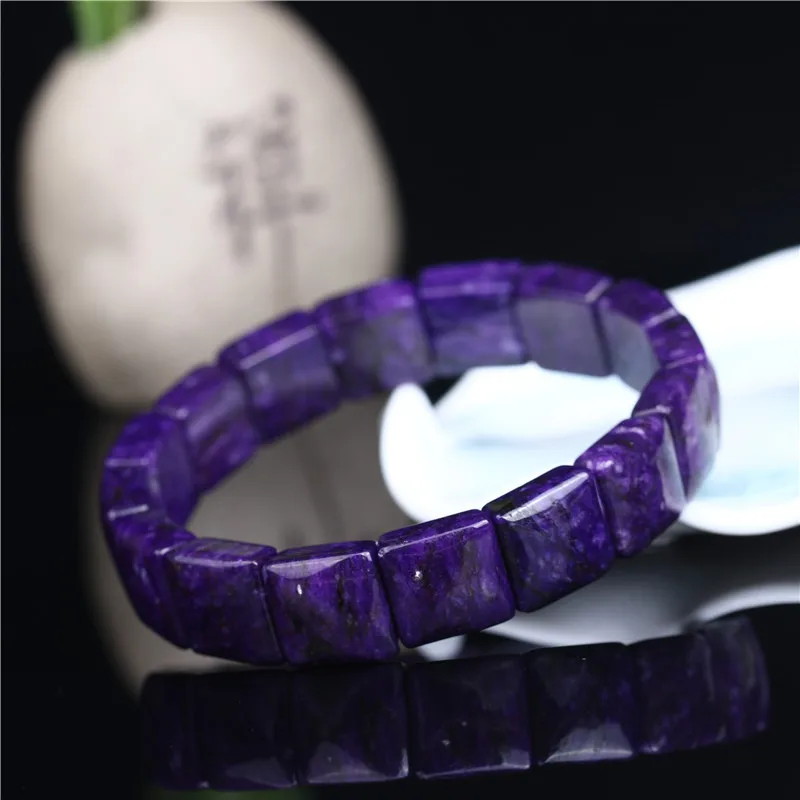 Оптовая продажа очаровательный браслет Charoite 6 дюймов эластичный (бусы 12