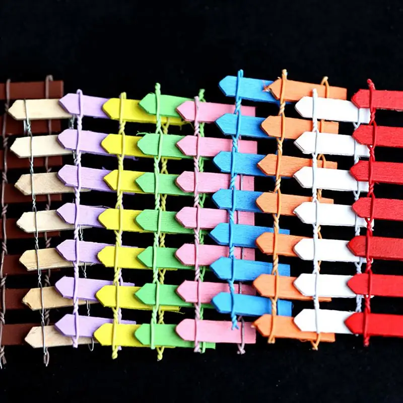 

10 Colors Fence Miniatures Fencing Fairy Garden Gnome Moss Terrariums Resin Crafts Decorations For Home Garden Kawaii