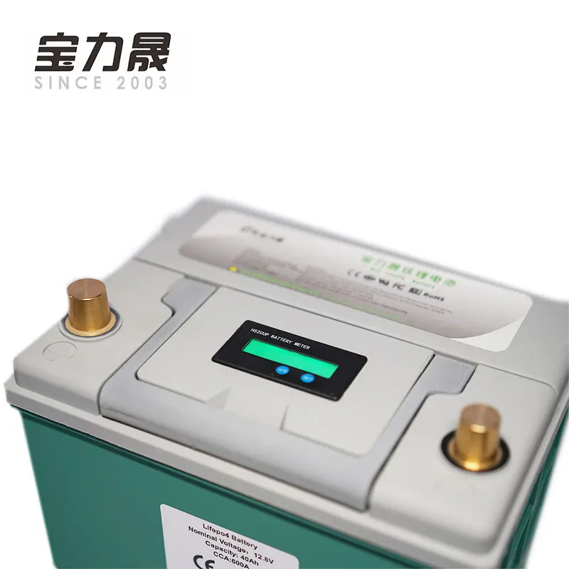 12V 40Ah lifepo4 battery With BMS Coulomet CCA 600A SUV auto RV DEEP Cycles 4000 Times 12.8V 15C not AGM 60Ah EU US TAX FREE
