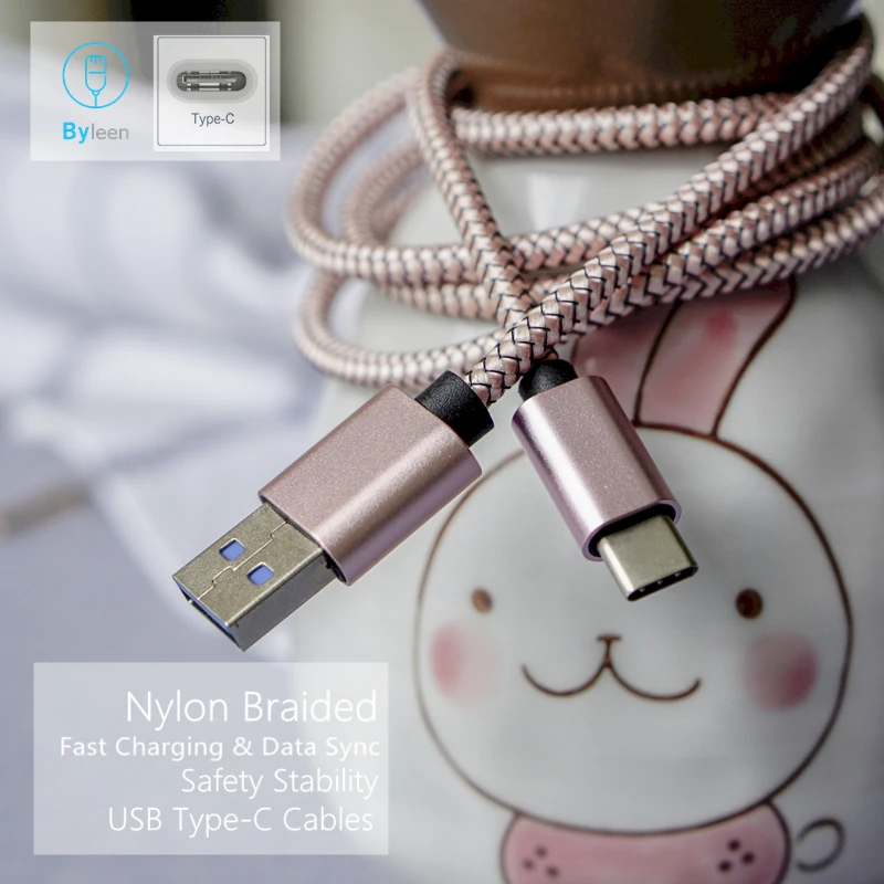 2.4A Тип C 25 см/1 м Быстрая зарядка USB синхронизация данных мобильный телефон кабель