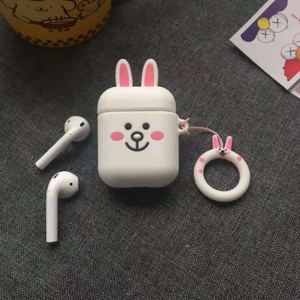 Прекрасный Салли Airpods Мультфильм Силикагель Чехол для Apple Bluetooth Наушники 1/2