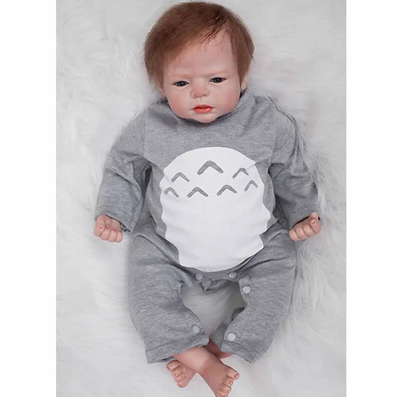 Мягкая сенсорная кукла для новорожденных 22 дюйма мягкая силиконовая