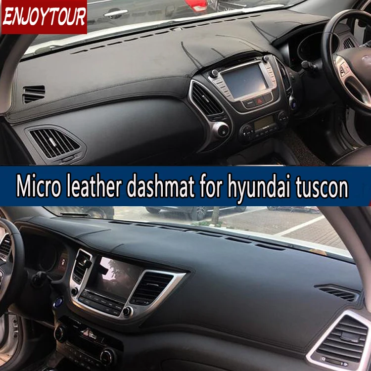 Кожаный коврик для приборной панели Hyundai Tucson ix35 2009-2019 2010 2011 2012 2013 2014 2016 2017 |