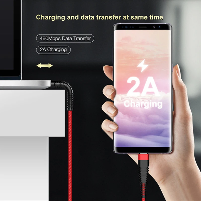 Зарядный кабель USB Type C 2 А 1 м для Samsung Galaxy S8 S9 Plus Note 8 9 Huawei Mate 10 Pro P20 Xiaomi 9|Кабели