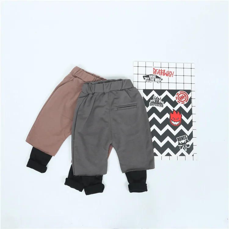 Solid Pure Cottons Streetwear Tops Pants Baby Boys 4-12y Romper Outfits 2018 Set Suits Children Girls Clothing Kids Bobo Choses | Детская