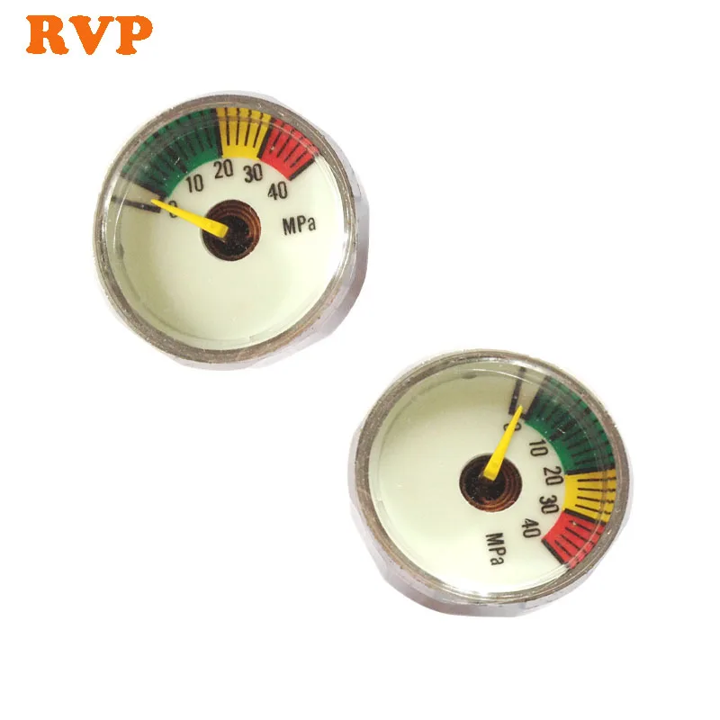 

40MPA Pressure Gauge 400BAR High Pressure Mini Gauges 1 Inch Luminous M10X1 Thread 1 LOT=2PCS Free Shipping