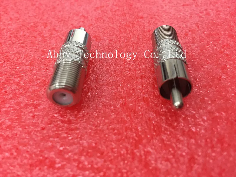 100 шт. RCA штекер в F Тип Видео коаксиальный разъем Женский Прямой адаптер для