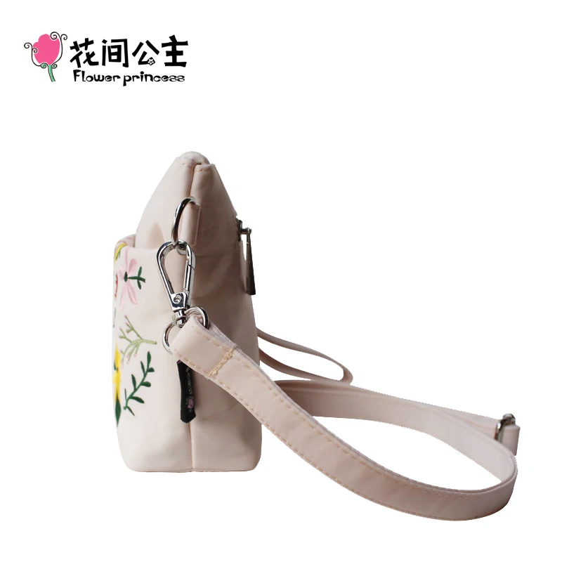 Летняя маленькая женская сумка с цветочным рисунком нейлоновые мессенджеры