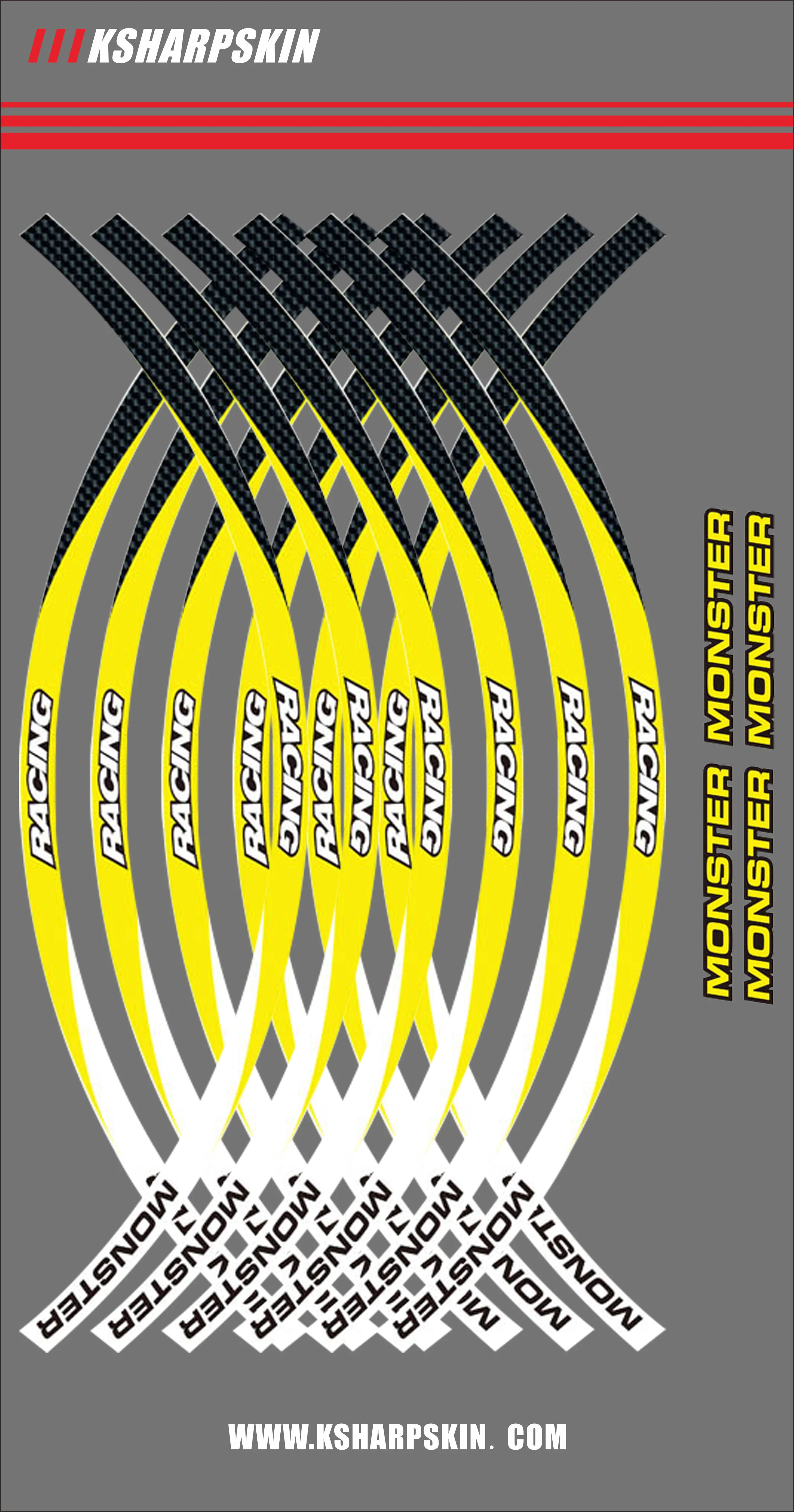 Наклейки на передние и задние края мотоцикла наклейки колеса 17 дюймов s Для DUCATI