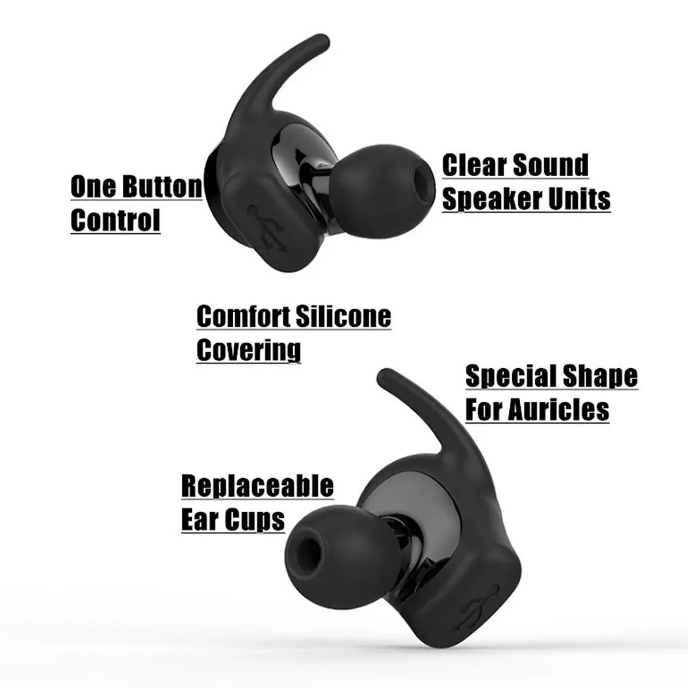 SAGO US 001 беспроводные Bluetooth наушники мини Спортивная гарнитура вкладыши для iphone
