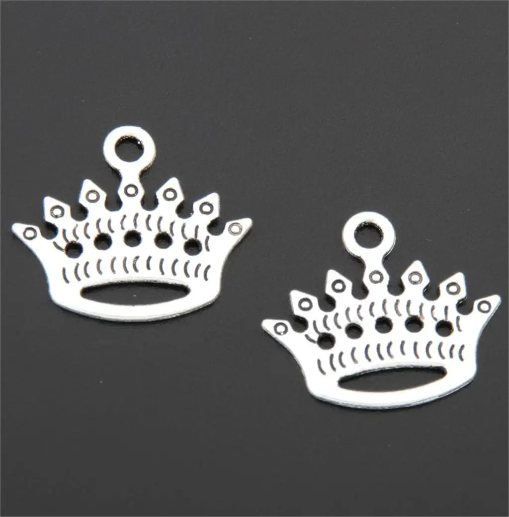 30 шт. подвески в виде короны из сплава серебряного цвета | Украшения и аксессуары