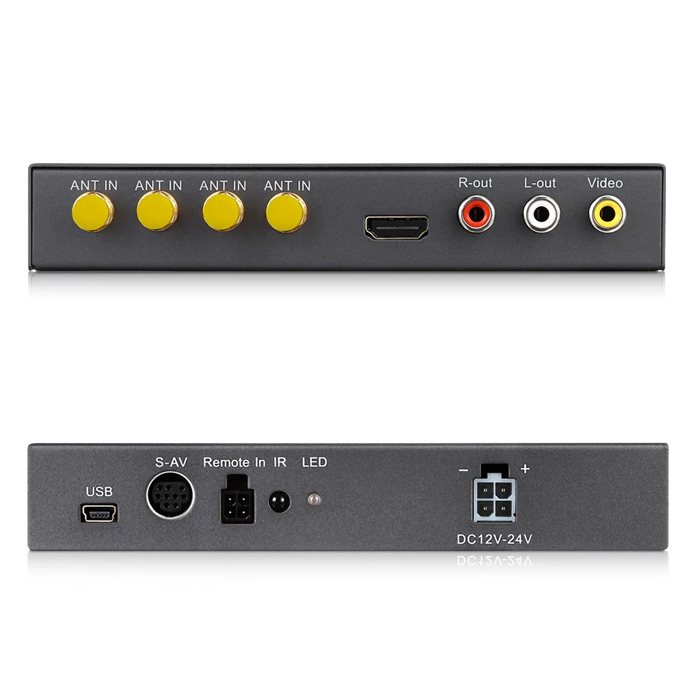 T339 автомобиль HD DVB T2 мобильный цифровой ТВ телеприемник 4X тюнер высокого Скорость