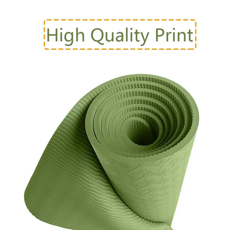 Фото Коврик для йоги из ТПЭ толщиной 6 мм с позиционной линией 183 х61 см, нескользящий коврик для начинающих, коврики для фитнеса, гимнастики, без вкуса, пилатеса №5