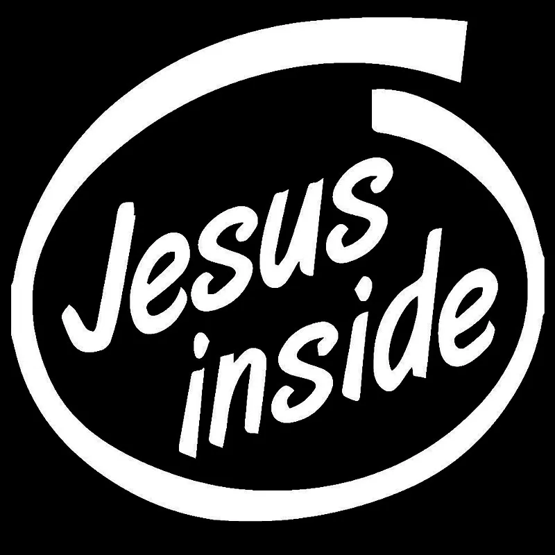 15.5X14.6CM JESUS INSIDE Vinyl Decal Loving Black/Silver Car Sticker Car-styling S8-0694 | Автомобили и мотоциклы