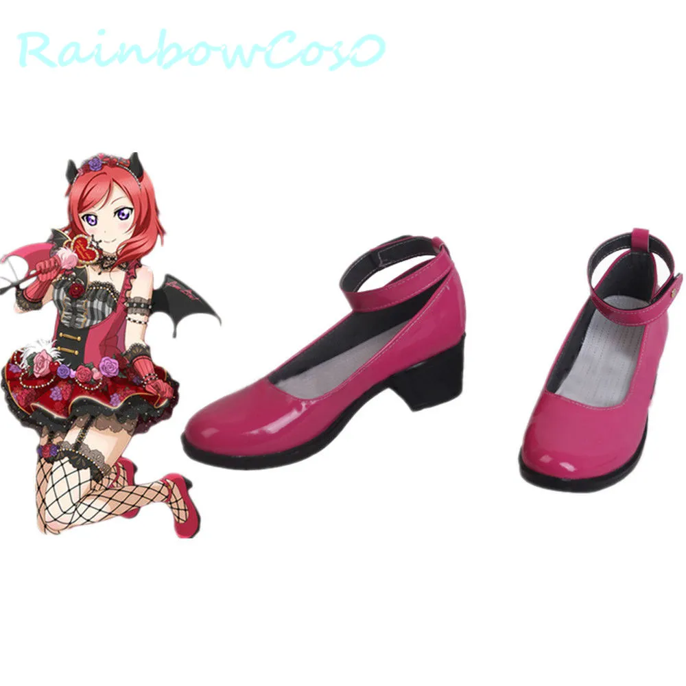 Обувь для костюмированной вечеринки rainbowco0 Love Live Little Devil Demon Kousaka Honoka Minami ботинки
