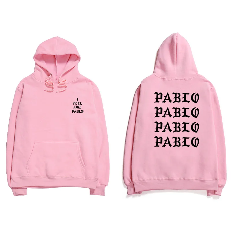 Модные толстовки с капюшоном Pablo I Feel Like Paul для мужчин и женщин бренд Kanye West