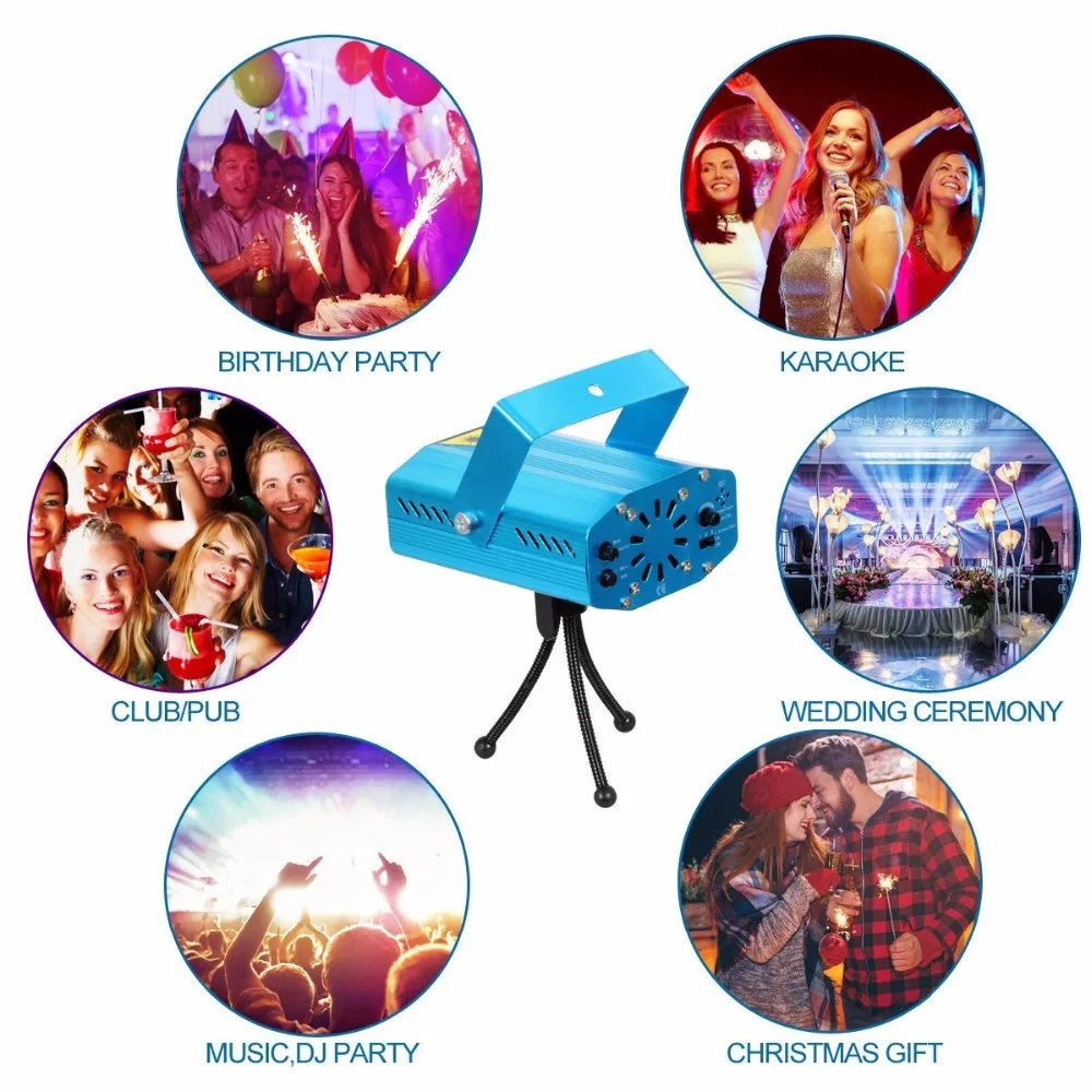 Светодиодный сценический светильник светодиодный для дискотеки RGB мини вечерние