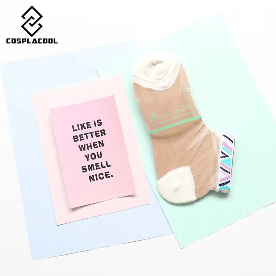 

[COSPLACOOL]Women National Wind Lace Glass Silk Ankle Socks Cute Retro Sexy Lady Meias Sweet Princess Calcetines Mujer