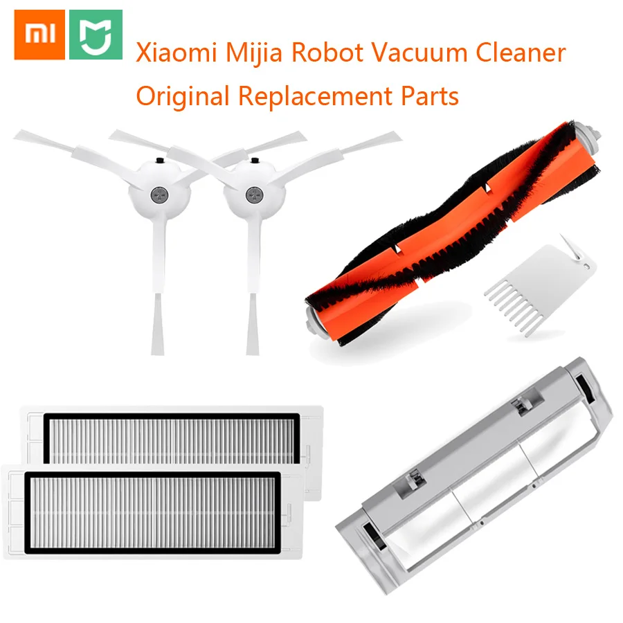Робот-пылесос с hepa фильтром Xiaomi Mijia основная щетка чистящий инструмент боковая щетка-ролик крышка Запасная часть