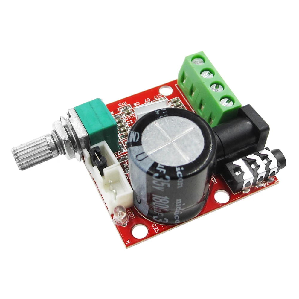 12 В Mini Hi Fi PAM8610 плата аудио стереоусилителя 2X10W двухканальная Плата усилителя D