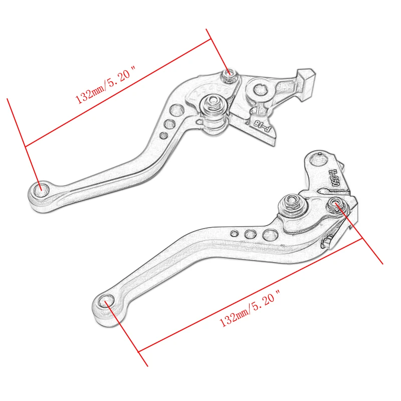 

Motorcycle Adjustable Aluminum Clutch & Brake Lever for Honda CBR600 F2 F3 F4 F4i 1991-2007 CBR900RR 1993-1999