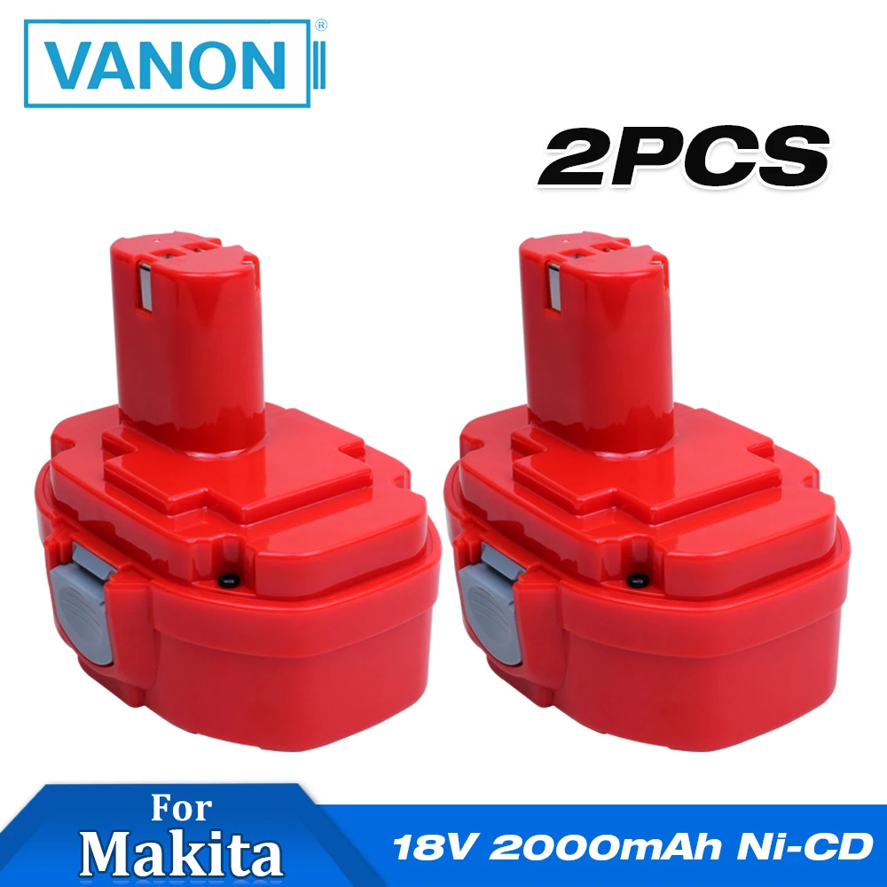 VANON 2 шт. для makita 18 в 2000 мАч 192826 Ач перезаряжаемая аккумуляторная батарея