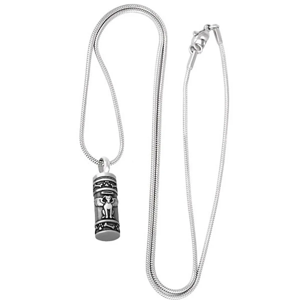 Retail Wholesale Pet Necklace Stainless Steel Angel Paw Print Multifunctional Pendant Cremated Jewelry and Commemorative | Украшения и
