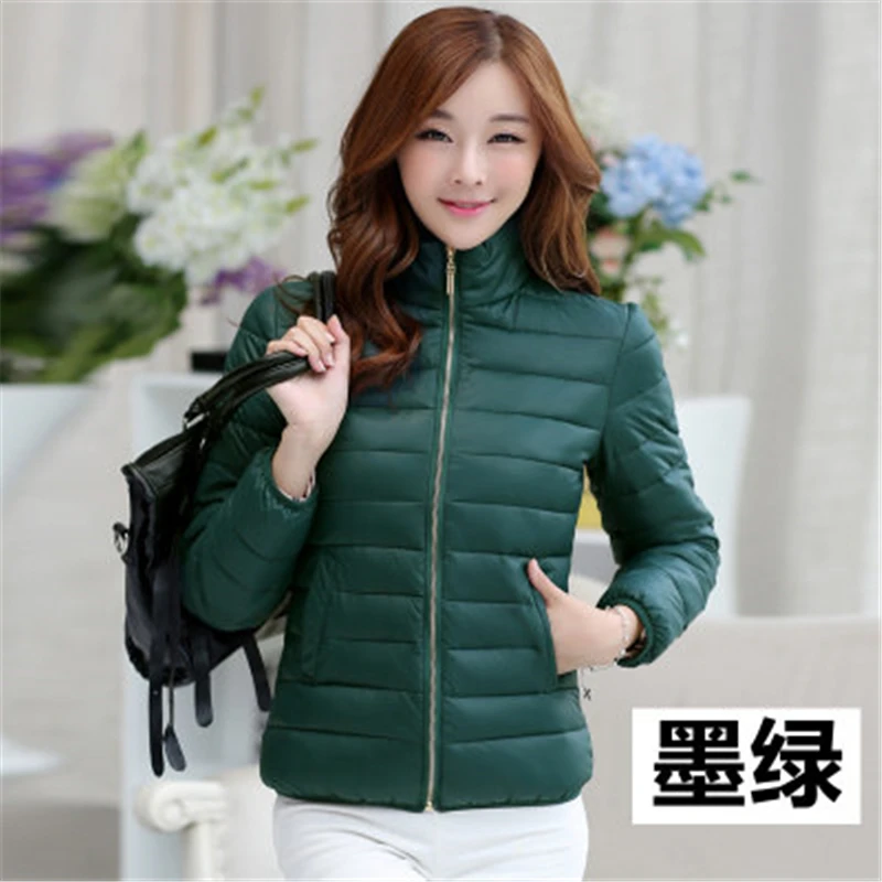 

Clearance Winter Women Parkas Jacket Warm Light coat cotton Coat women short cotton padded OuterwearBig Size Female Jacket J792