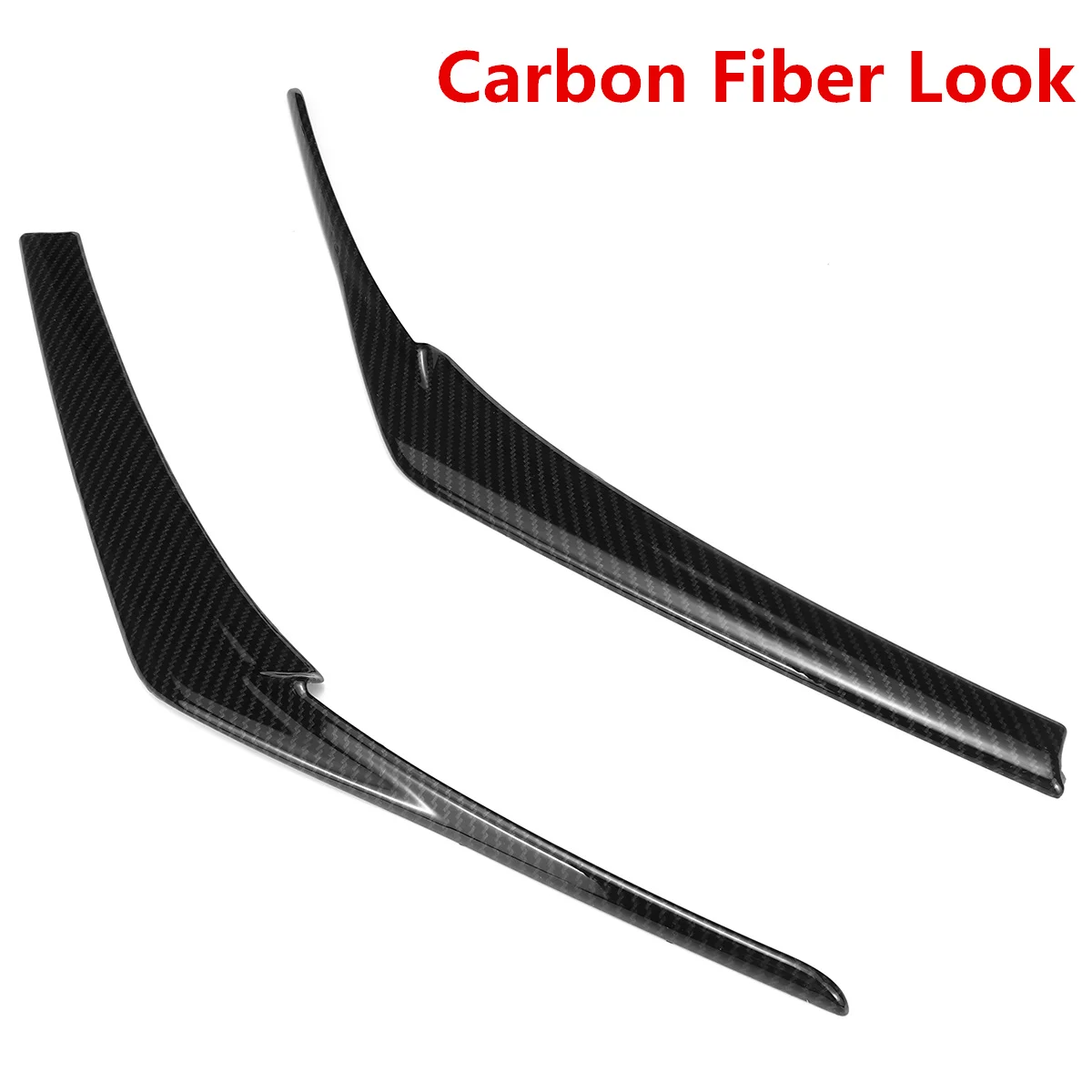 Carbon Fiber Look Углеродное волокно вид/черная Автомобильная фара крышка глаз фары веки брови Крышка для Toyota для Camry LE XLE для SE XSE - Название цвета: Carbon Fiber Look