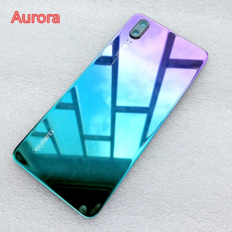 Новая задняя крышка из закаленного стекла для Huawei P20 запасные части Задняя