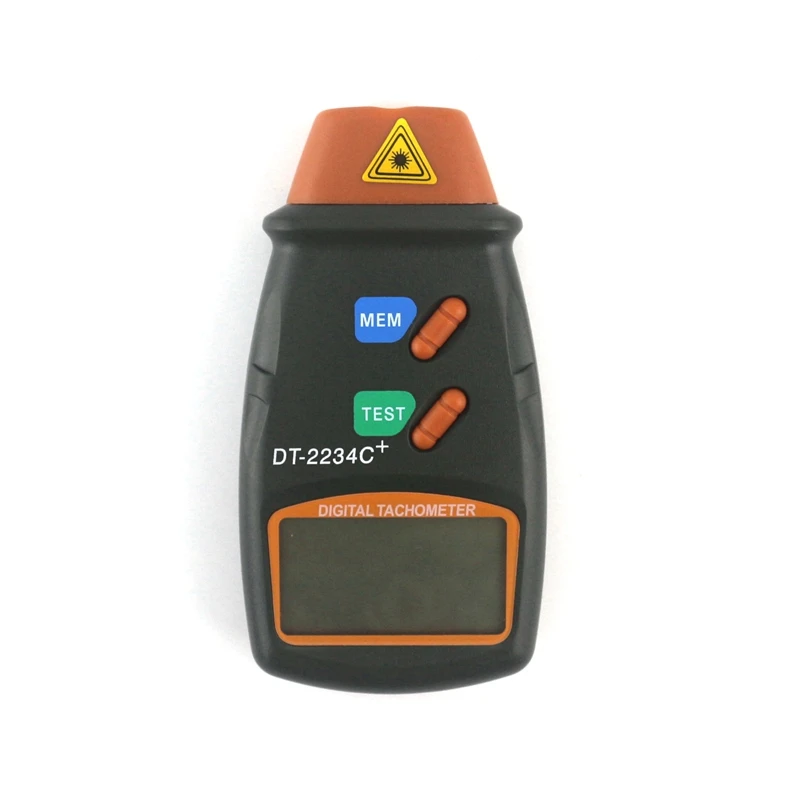 DT-2234C+ цифровой лазерный тахометр Тахометр для двигателя, спидометр, лазерный Бесконтактный тахометр, измеритель скорости