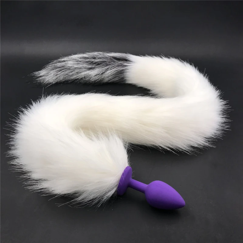 Anus Bead Tails Anal Plug Faux Animal Plush Tail Butt Plugs Silicone Stopper Toy Sex Product for Couples H8-5- | Красота и здоровье