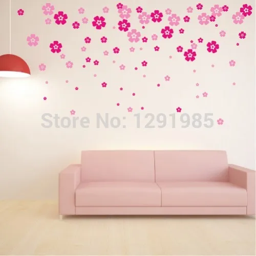 Забавный цветочный костюм DIY настенная виниловая наклейка Наклейки Декор