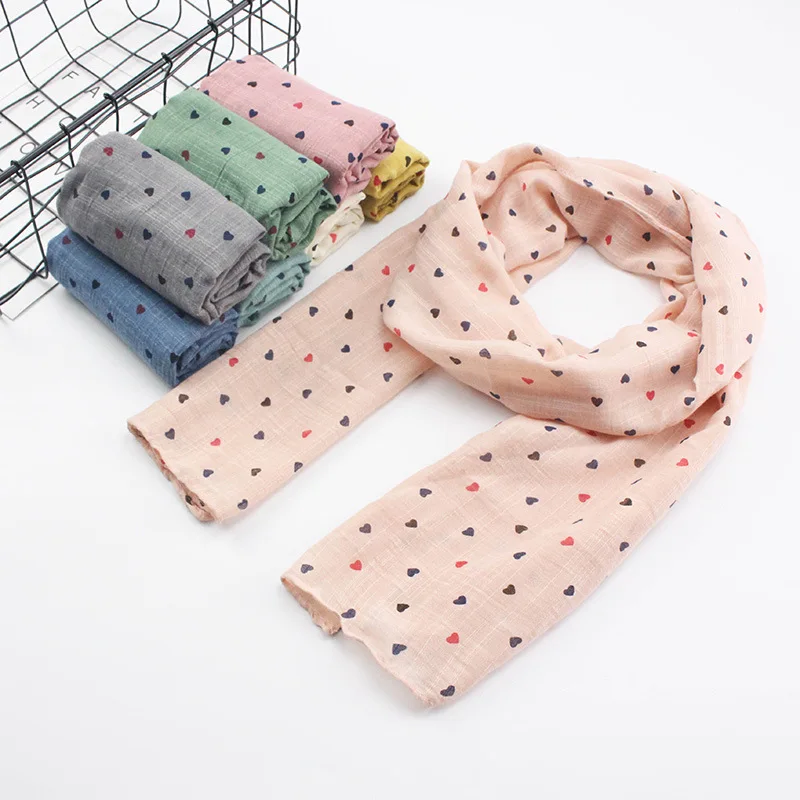 Новинка 2017 года зима милый сердцу печати стиль детский шарф Одежда для девочек