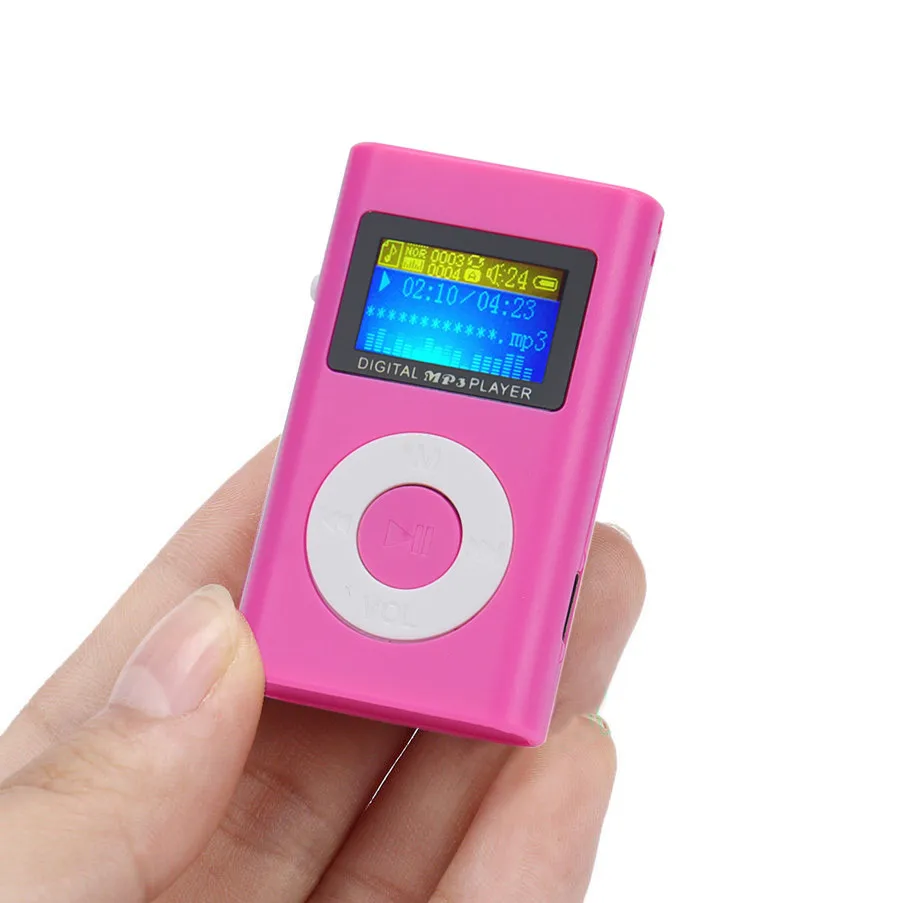 HIPERDEAL mp3 плеер Мини Портативный ЖК экран цифровой MP3 HIFIi USB Поддержка Micro SD TF карта
