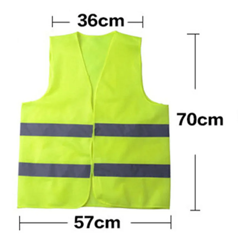 Car Goods Reflective Vest High Visibility Fluorescent Safety Outdoor Clothing Night Running Contest Light-Reflective |
