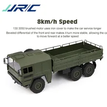 Original JJRC Q64 RC Car 6WD Military Truck 1/16 2.4G Off-road Rock Crawler Toy 6 Wheels Racing Toys