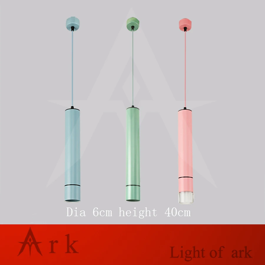 Диаметр 6 см скандинавский минималистичный алюминиевый подвесной светильник