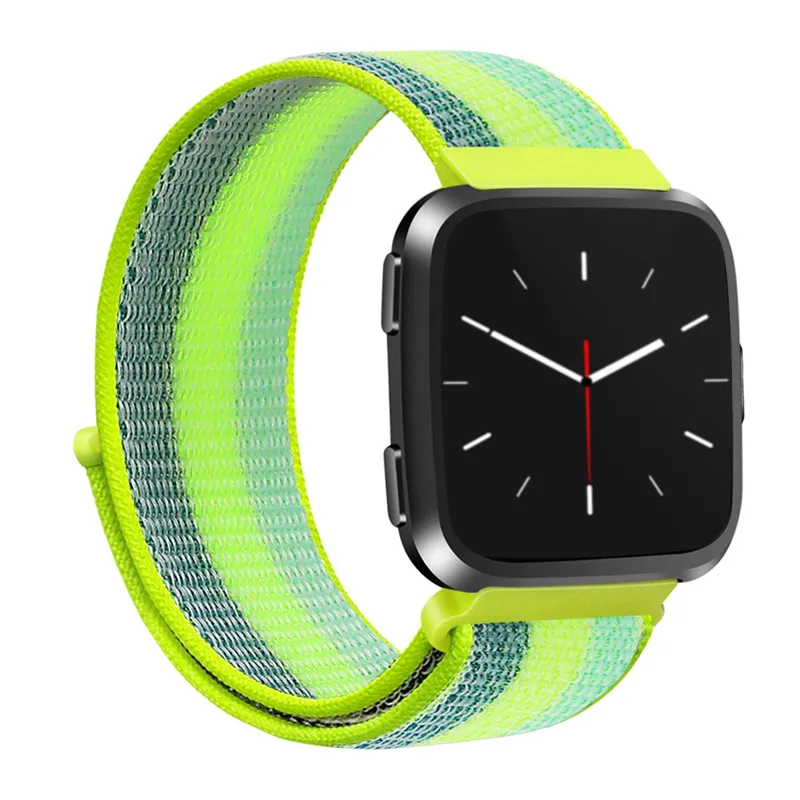 Модный спортивный нейлоновый ремешок для умных часов Fitbit Versa дышащий тканый