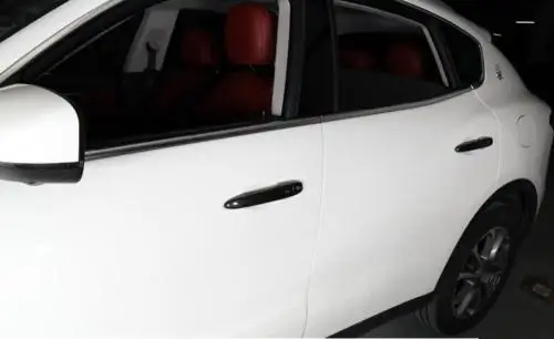 Углерода Волокно Внешний крышки ручки двери отделка для Maserati LEVANTE 2016 2017 2018 Ghibli|outer