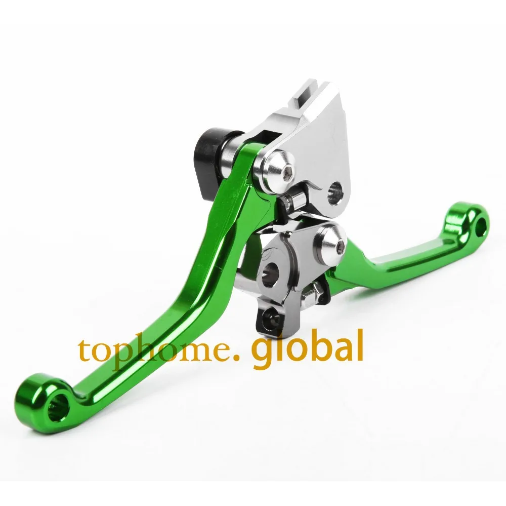 Для Kawasaki KX250F KX450F 2013 2018 CNC Поворотные Рычаги тормозного сцепления Green Dirtbike 2014 2015 2016