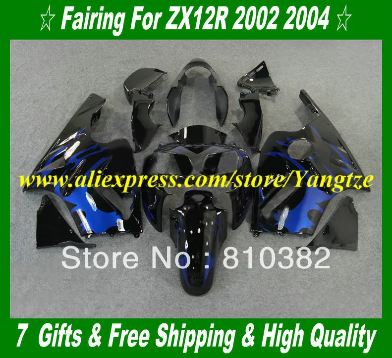 Комплект обтекателей с полным покрытием бака для KAWASAKI Ninja ZX12R 2002 2004 2005 ZX 12R 02 03 04 05