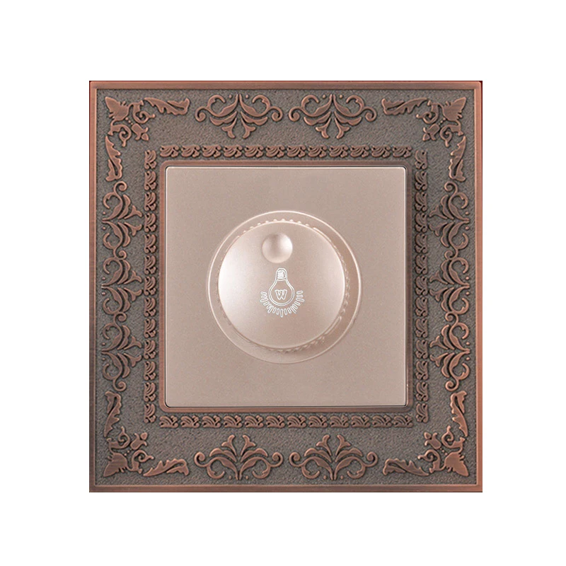 Coswall диммер контроллер переключатель 4D тиснение панель из цинкового сплава