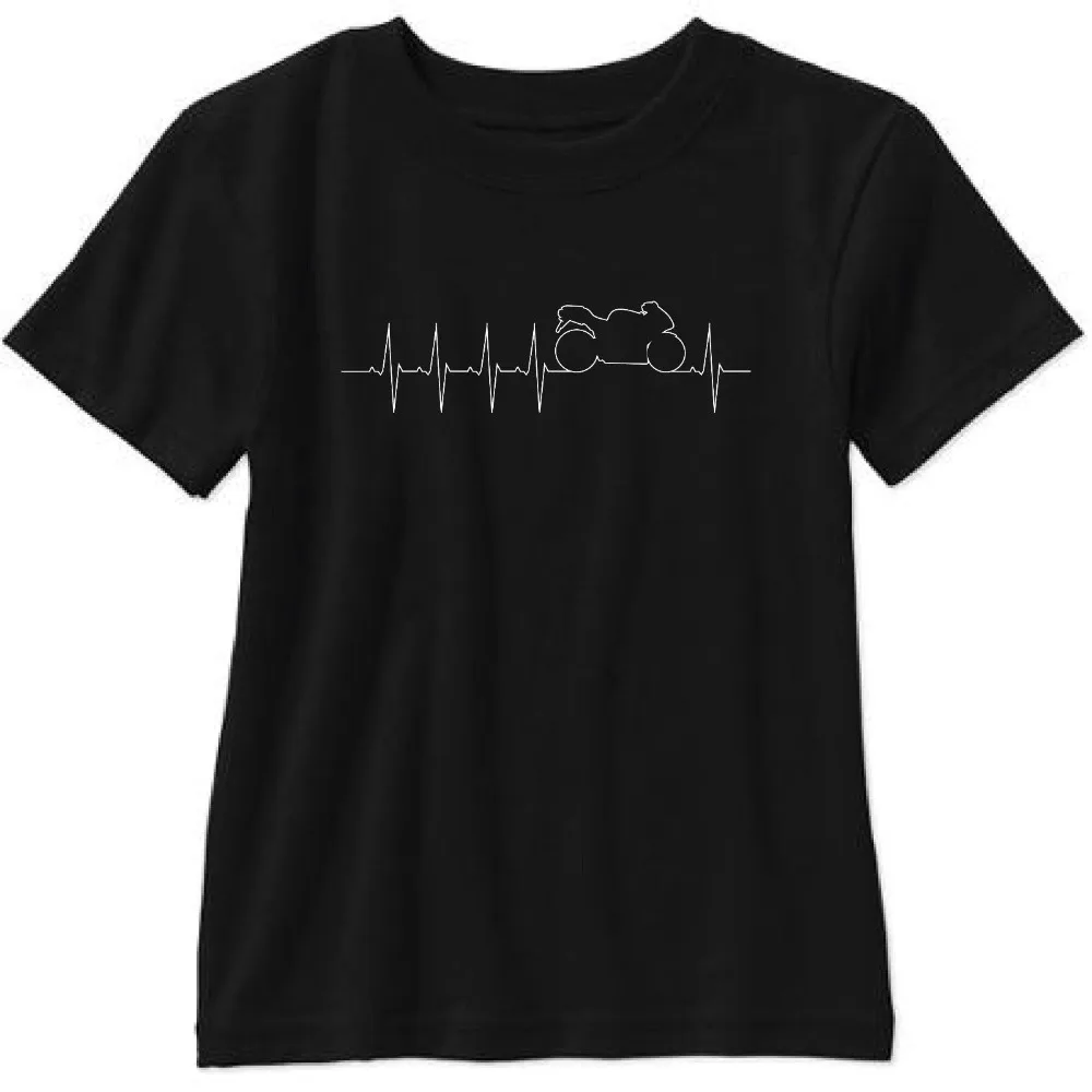 

2019 Summer Fashion Hot I Live For Sportbikes Short Sleeve T Shirt Motorcycles Heartbeat Biker T shirt