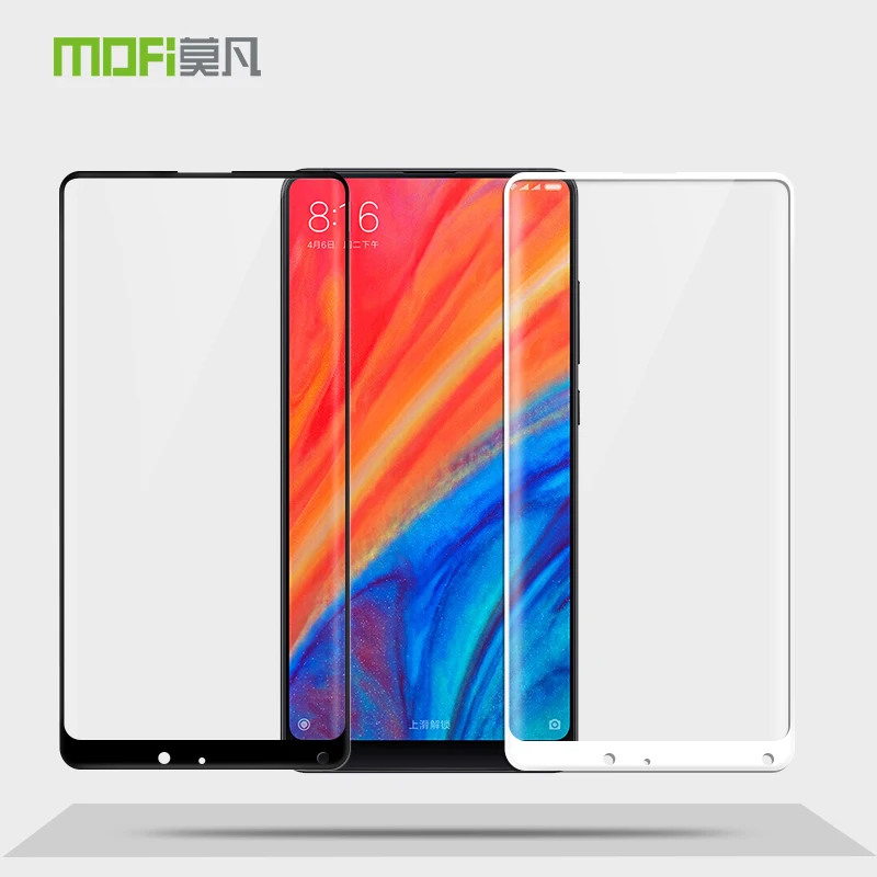 Защита экрана для Xiaomi Mi Mix 2S 3D изогнутое полное покрытие закаленное стекло Черная