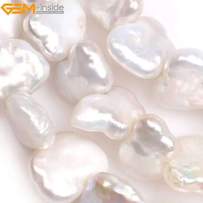 Бусины Из Натурального белого жемчуга Эдисона в форме бабочки 11 х15 мм| |