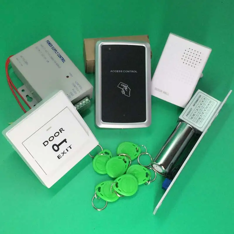 RFID Door Access Control System Kit Set Electric Bolt Lock + Power Supply Proximity Entry keypad | Безопасность и защита