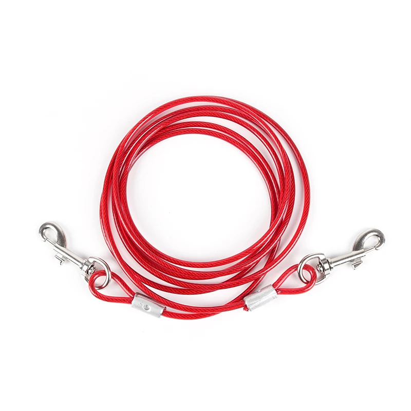 Поводок для собак поводок со стальной проволокой 3/5/10 м|double dog leash|lead leashleash for |