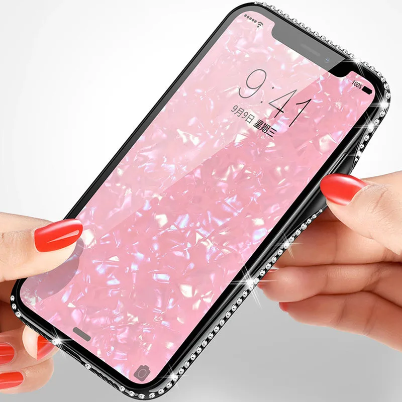 Чехол BFOLLOW с мраморным бриллиантом и блестками для iPhone 6 6S Plus/7 8 Plus/X XS MAX XR роскошная