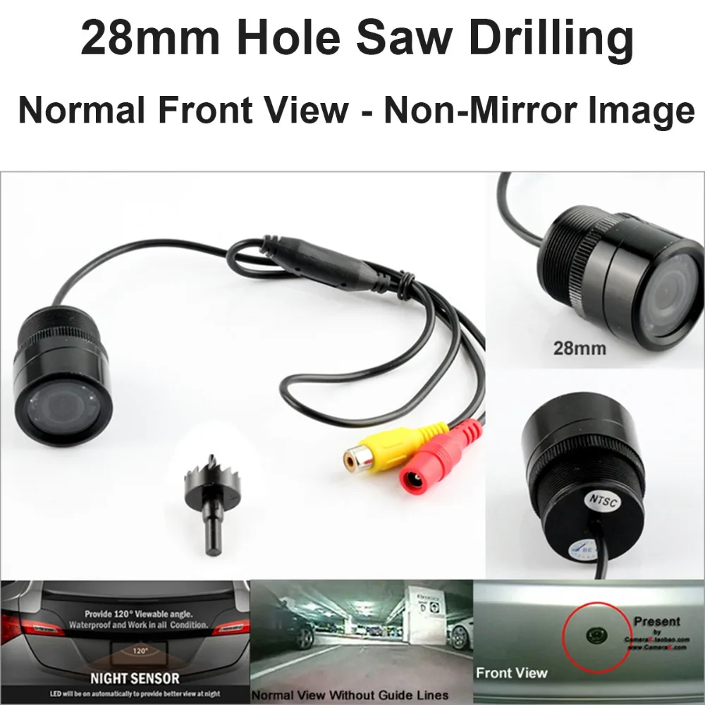 10 шт./лот Авто смывное крепление корпус передний бампер Камера Переднего Вида 28